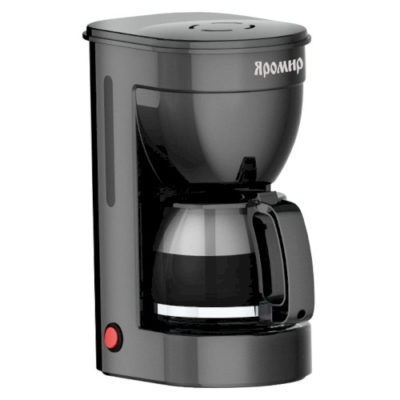Кофеварка 650 Вт, 750 мл, 6 чашек, ЯР-552, черная — изображение 1