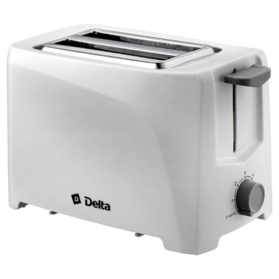 Тостер 700 Вт DELTA DL-6900, цвета: белый, черный — изображение 1