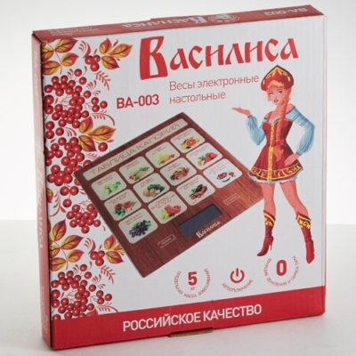 Весы ВАСИЛИСА ВА-003 Таблица калорий — изображение 2