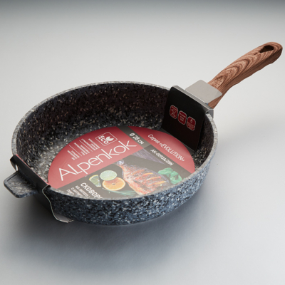 Сотейник Ø28 см алюминиевый литой GRANITE Alpenkok AK-0093A/28N "EVOLUTION" + ПОДАРОК — изображение 2