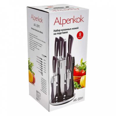 Набор ножей на акриловой подставке 8 предметов Alpenkok AK-2091 + ПОДАРОК — изображение 5