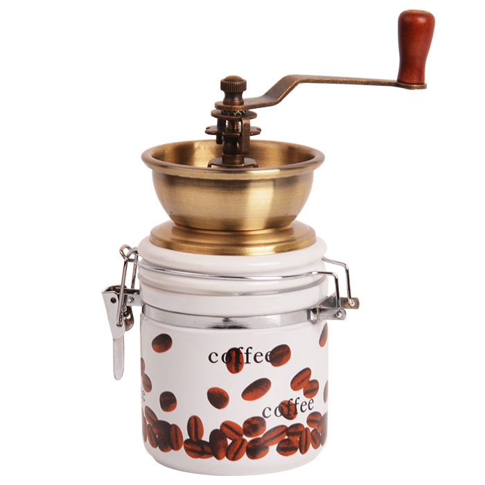Кофемолка ручная керамическая ALPENKOK AK-821K с возможностью регулировки помола
