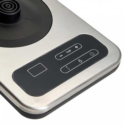 Чайник электрический 2200 Вт, 1,7 л DELTA LUX DE-1002 черный, функция установки температур с LED-индикацией разными цветами, поддержание температуры — изображение 5