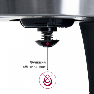 Кофеварка 1000 Вт, 1500 мл DELTA LUX DE-2000 черная — изображение 12