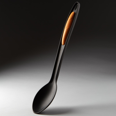 Ложка поварская 34 см BE-1651Y "Comfort orange" черная с оранжевым — изображение 3