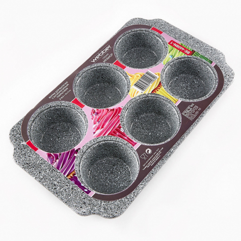 Форма для выпечки 6 кексов 30х18х3см BE-4608N-1 "Marble"