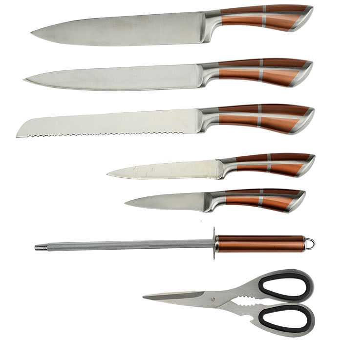 Набор ножей на акриловой подставке 8 предметов Alpenkok AK-2090