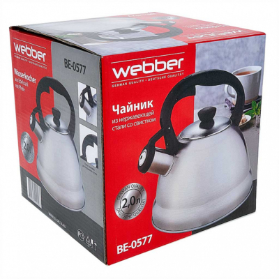 Чайник со свистком 2 л WEBBER BE-0577 — изображение 6
