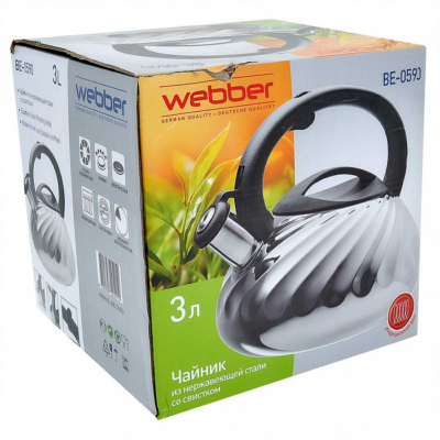 Чайник со свистком 3 л WEBBER BE-0590 — изображение 6