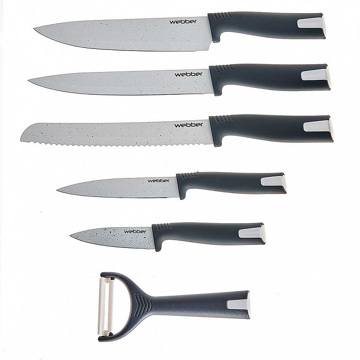 Набор ножей 5 предметов + овощечистка BE-2264N