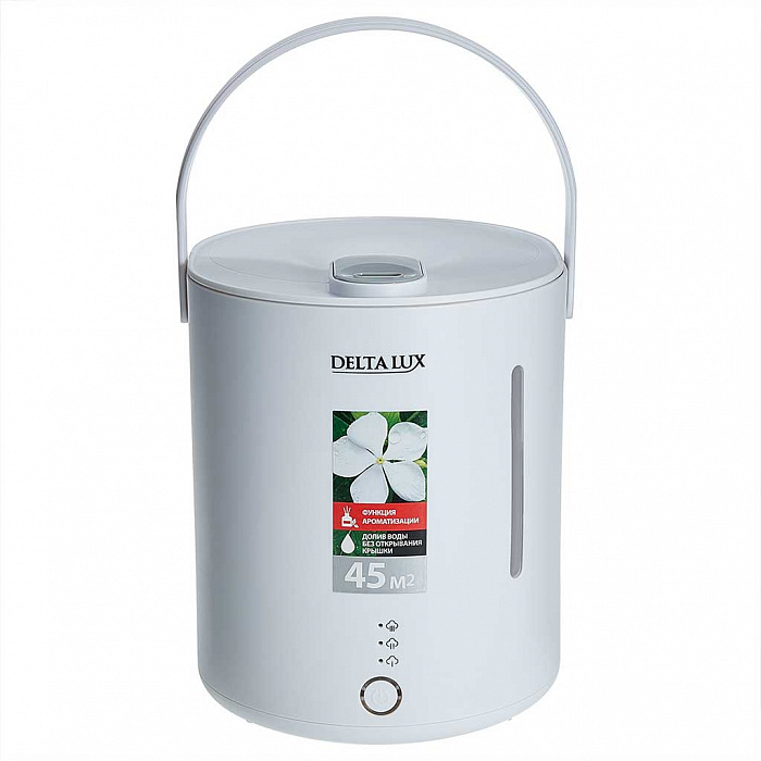 Увлажнитель воздуха ультразвуковой 30 Вт, 2,8 л, с керамическим фильтром DELTA LUX DE-3702 белый