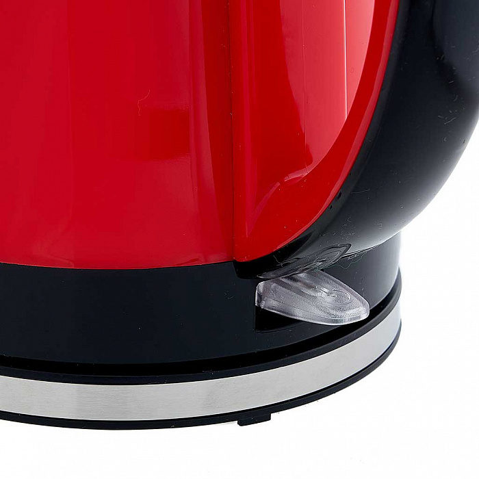 Чайник электрический 2200 Вт, 1,8 л DELTA DL-1370, двухслойный корпус, красный с черным