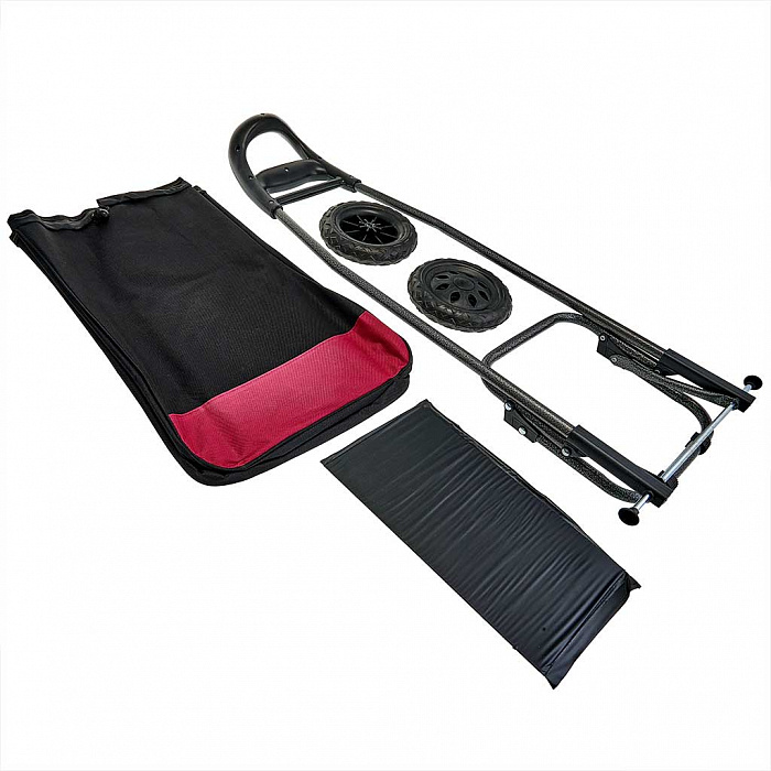 Тележка багажная ручная 25 кг DT-20 черная с красным