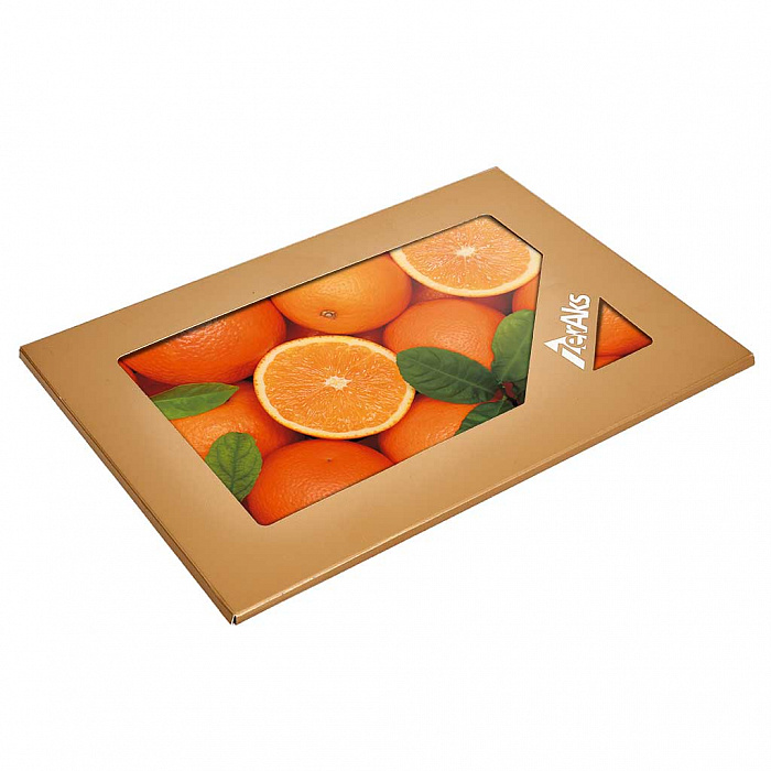 Доска разделочная 20×30 см стеклянная ДВ6-021 "Апельсин"