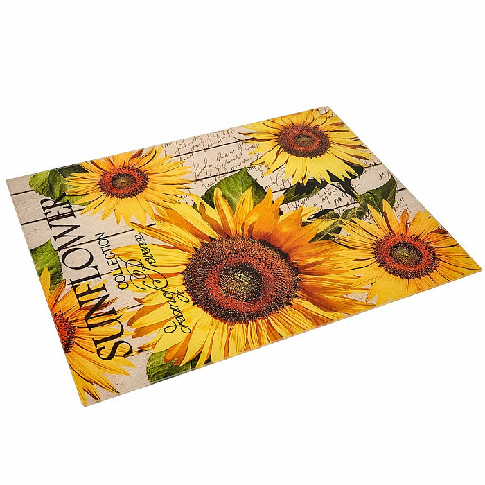 Доска разделочная 30х40см стеклянная ДВ7-003 "Sunflower"