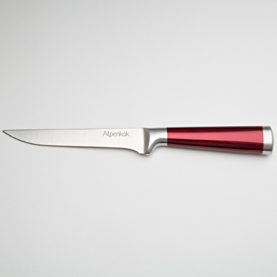 Нож 15,2 см разделочный Alpenkok AK-2080/F "Burgundy" с красной ручкой — изображение 1