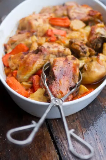  как приготовить жаркое из курицы