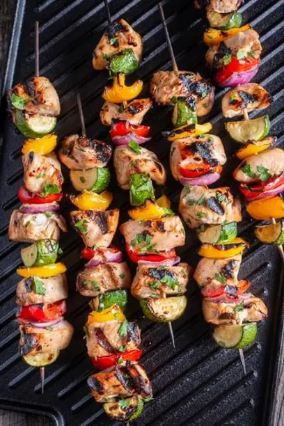 Сочные куриные шашлычки с овощами: пошаговый рецепт с фото для всех