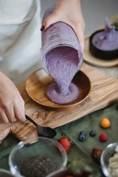  сырая черника с сахаром