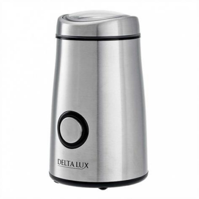 Кофемолка электрическая 250 Вт, 50 г DELTA LUX DE-2200 нержавеющая сталь
