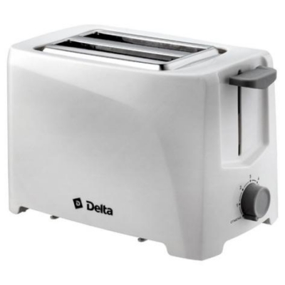 Тостер 700 Вт DELTA DL-6900, цвета: белый, черный — изображение 1