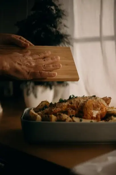  Курица с картошкой целиком в духовке