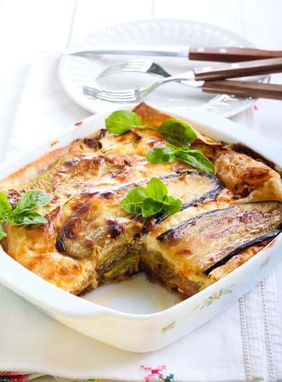 Легкий рецепт нежной овощной лазаньи с кабачками и ароматными баклажанами