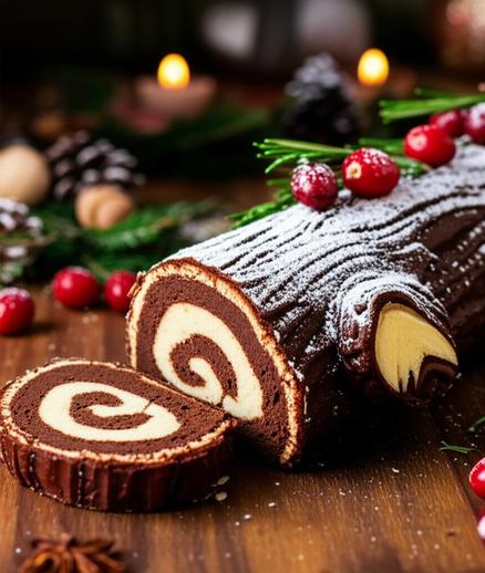 как приготовить Рождественское полено