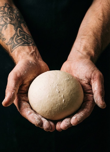 Подготовка теста для лапшерезки тестотаскатки