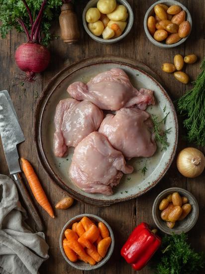 борщ с курицей