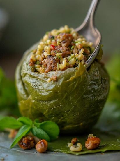 долма в виноградных листьях