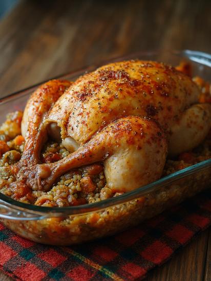  фаршированная курица рецепт