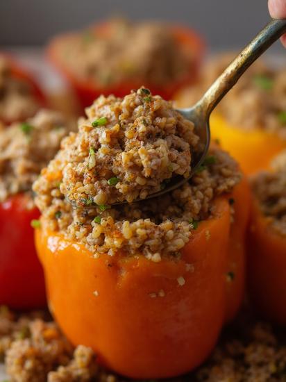 фаршированные перцы с мясом и рисом