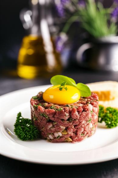  изысканный тартар из говядины