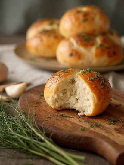 как приготовить чесночные булочки