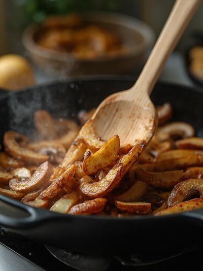  как жарить картошку с грибами