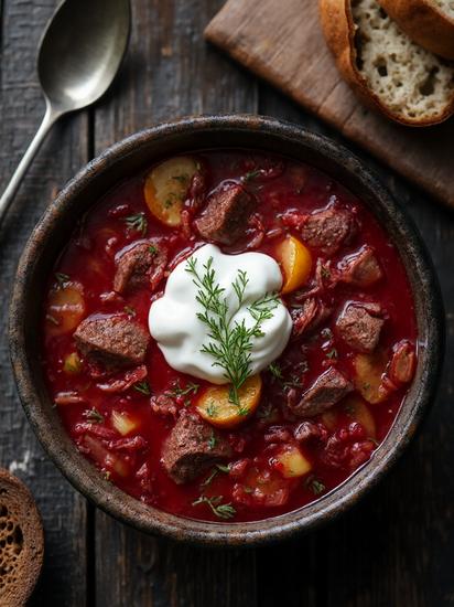  классический борщ с говядиной
