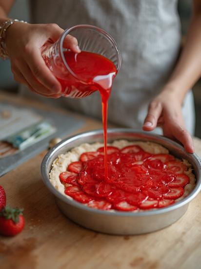  клубничный чизкейк без выпечки