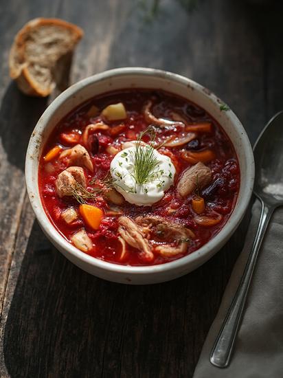 куриный борщ рецепт