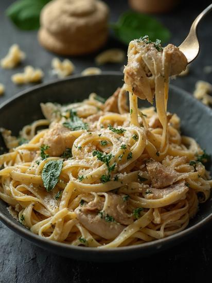 курица с лисичками для пасты