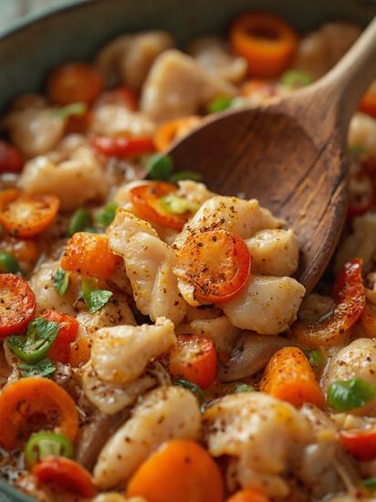  Курица с овощами в духовке