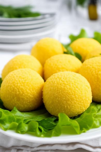 мимоза в виде шариков