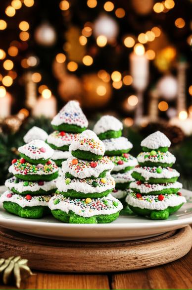 миндальное печенье на Новый год