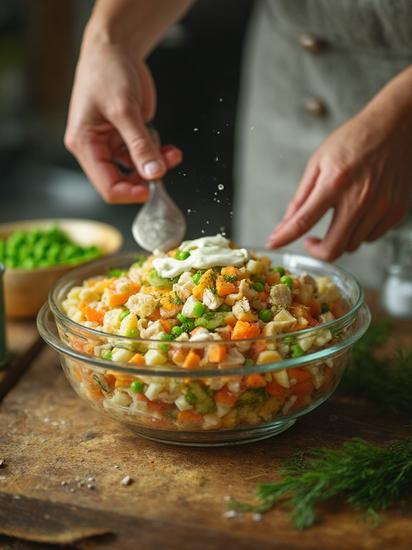 новогоднее оливье