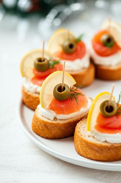 новогодние закуски с красной рыбой