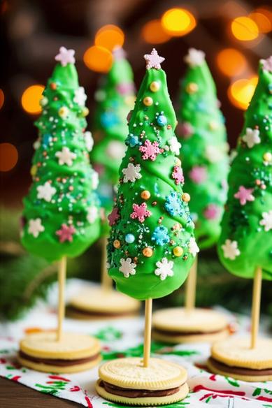 новогодний десерт из зефира