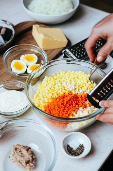 новогодний салат мимоза