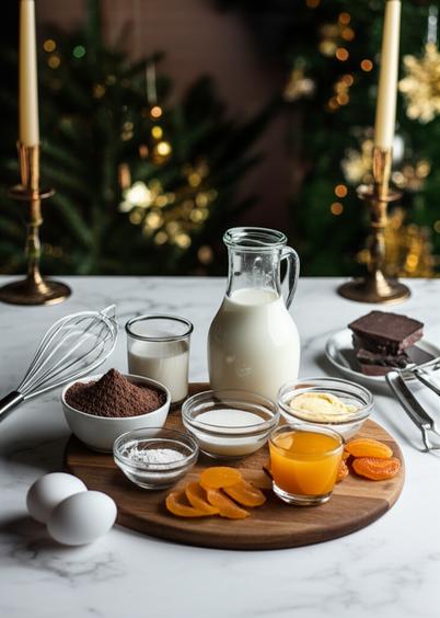 новогодний шоколадный торт