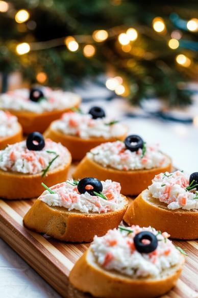  праздничные бутерброды с фетой