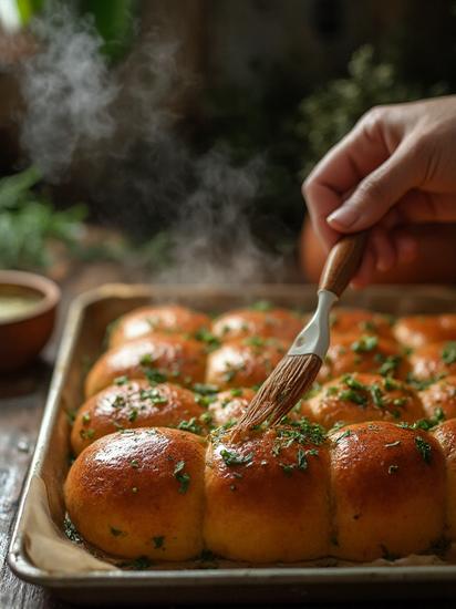 простой рецепт чесночных булочек